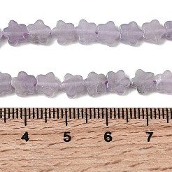 Натуральный лепидолит / пурпурный слюдяный камень бисер пряди G-B138-C18-01