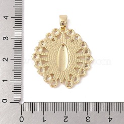 Pendentifs en laiton avec zircone cubique&nbsp;KK-Z050-09G-01