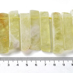 Colliers de perles en quartz citron naturel (chauffé)&nbsp;G-L551B-18
