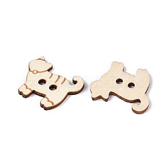 Деревянные пуговицы в форме кошки BUTT-T013-13B