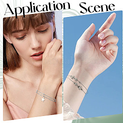 5шт 5 стиля сплава многорядные браслеты для женщин&nbsp;BJEW-SC0001-58