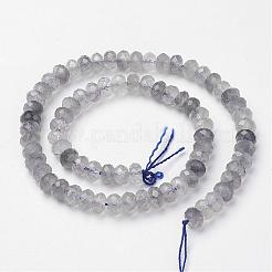 Естественный облачно кварц бисер пряди G-F362-04-5x8mm