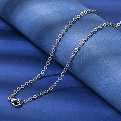12 Stück 2.4 mm 304 Edelstahl strukturierte Kabelkette Halskette für Damen und Herren&nbsp;NJEW-H093-18P-02