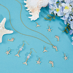 12 шт. 3 стиля латунных подвесок с прозрачными кубическими цирконами&nbsp;KK-NB0004-11