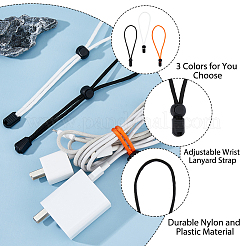 3 шт. 3 цвета нейлоновый регулируемый ремешок для запястья для подводного плавания с аквалангом&nbsp;FIND-FH0008-42