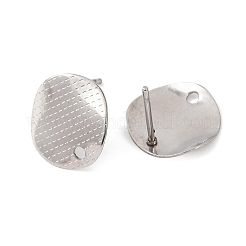 Фурнитура для сережек-гвоздиков из нержавеющей стали 304&nbsp;STAS-D217-01P