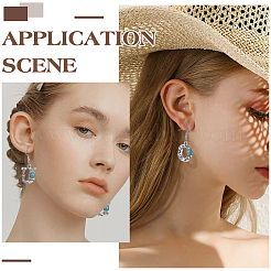 Набор для самостоятельного изготовления висячих сережек из сплава с буквами алфавита DIY-SC0024-99