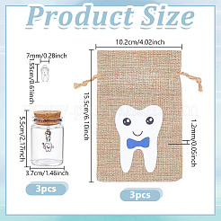 Пустые бутылки из прозрачного стекла AJEW-NB00013