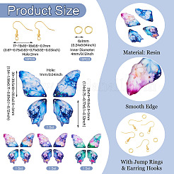 Наборы для изготовления подвесок-крыльев из эпоксидной смолы&nbsp;DIY-TA0013-31