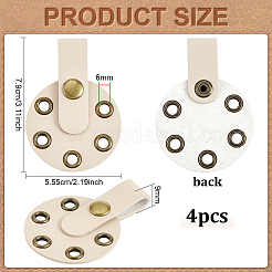 Simili cuir avec séparateur en fil d'alliage&nbsp;TOOL-WH0155-256B