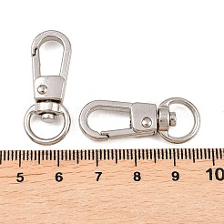 合金回転式ナスカン  ステンレス鋼色  31.5x12.5x6mm  穴：8.5x5mm&nbsp;STAS-B121-02P-02-1