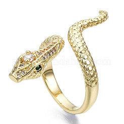 Кольцо-манжета со змеей для девочек и женщин RJEW-N035-047-NF