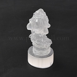 Figurines en sélénite naturelle&nbsp;DJEW-Q006-01C