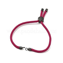 Bracelets coulissants en corde milan torsadée à moitié finis&nbsp;FIND-G032-01B-11