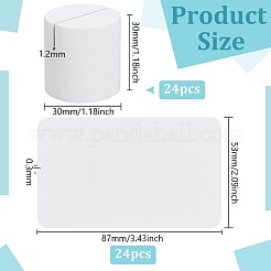 24 шт. держатель для блокнота из дерева-колонны&nbsp;AJEW-BC0009-95B