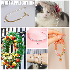 240 шт. 3 стиля латунных рождественских колокольчиков KK-CA0002-57S