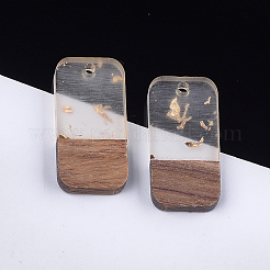 Colgantes de resina y madera de nogal&nbsp;RESI-S358-92A