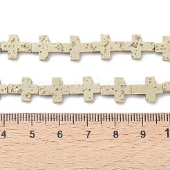 Fili di perle di roccia lavica sintetica&nbsp;G-B087-01A-05