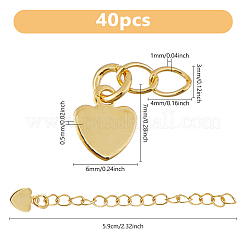 40 шт. латунный удлинитель цепи для стойки KK-DC0004-26