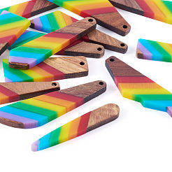 Подвески из смолы и ореха&nbsp;DIY-TA0011-03B