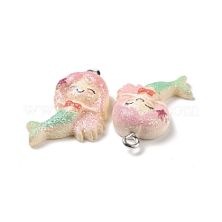 Подвески из непрозрачной смолы на тему океана&nbsp;RESI-J023-10B