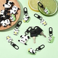 15 шт. подвесные украшения из смолы в виде панды в 5 стилях&nbsp;HJEW-YW00210