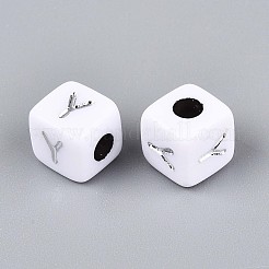 Непрозрачные акриловые бусины SACR-T035-03Y