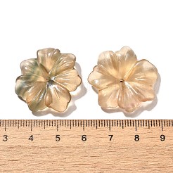 Резные бусины из натурального флюорита G-I359-09