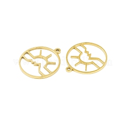 5 pendentif en acier inoxydable 201&nbsp;STAS-M056-01B-G