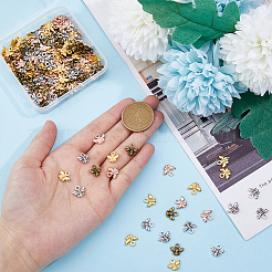 200 шт. 4-х цветные подвески в тибетском стиле TIBEP-DC0001-04