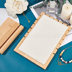 Бамбуковая древесина несколько стендов для ожерелий NDIS-WH0009-13C