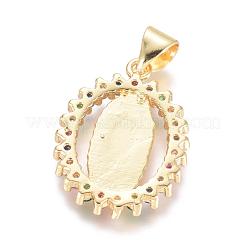 Латунные микро проложить кубического циркония подвески&nbsp;X-KK-I657-32G-A