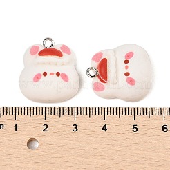 Подвески из непрозрачной смолы на рождественскую тематику RESI-S08-05G
