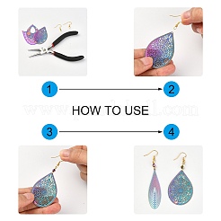 24 шт. 12 стиля ионного покрытия (IP) 201 филигранные подвески из нержавеющей стали STAS-SZ0002-18