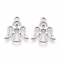 Tibetischer stil Aluminium Anhänger & Charms&nbsp;LS-TIBEP-A15023-AS-RS