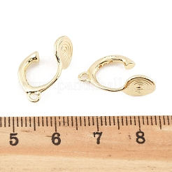 Латунные серьги с клипсами KK-K371-27A-G