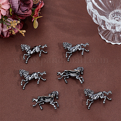 6шт брошь в виде лошади из сплава&nbsp;JEWB-PH0001-54B