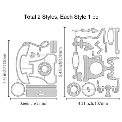 Углеродистая сталь разрезает трафареты DIY-WH0309-1114