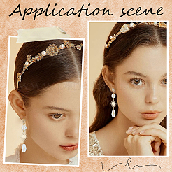 6 пара сережек-гвоздиков с покрытием из латуни с микропаве из кубического циркония KK-BBC0010-98