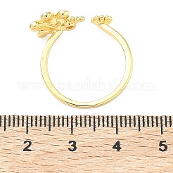 Латунь манжеты кольца&nbsp;RJEW-D341-02G