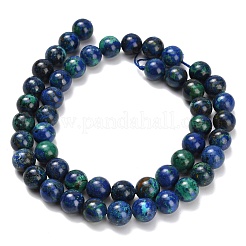 Натуральные нитки из бисера азурита G-Z110-C02-8mm