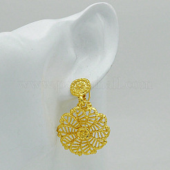 Серьги и ожерелья из полого цветочного сплава для женщин FS-WG23FC9-01