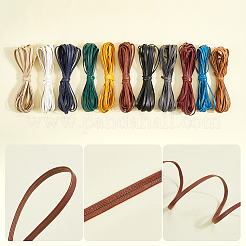 Cordon plat pliable en cuir PU de 5 m&nbsp;OCOR-WH20012-14A-02