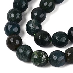 Natur Moos Achat Perlen Stränge&nbsp;G-Q606-42A-01