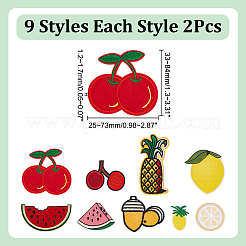 Computergesteuerte Stickerei mit Obstmotiv&nbsp;DIY-WH0656-32