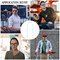 6 шт. 6-х цветные вощеные шнуры для очков&nbsp;AJEW-CN0004-79C