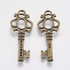 Сеттинги тибетского стиля для плоского кулона и кабошона TIBEB-23250-AB-NR