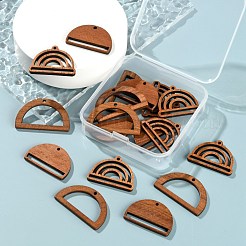 18шт 3 стильные подвески из орехового дерева WOOD-LS0001-43