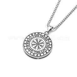 Collana vintage da uomo con ciondolo a forma di drago in rilievo&nbsp;WG12A6F-01