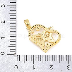 Messing micro pave klare zirkonia anhänger&nbsp;CU-CBA9B49-01E-G